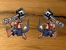 2 adesivi RAT cult sticker