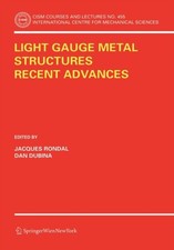 Rondal - Light Gauge Metal Structures Recent Advances - New paperback  - X555z