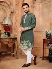 Uomo Romano Shimmer Kurta Set