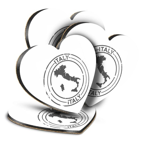 Sottobicchieri cuore mdf - sottobicchieri,