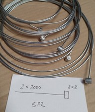 Cavo freno frizione 1,8x2000 mm barilotto 8x8 motocoltivatore motozappa