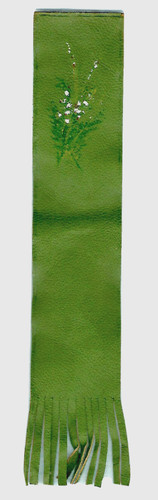 Segnalibro pelle fiori - segnalibro,