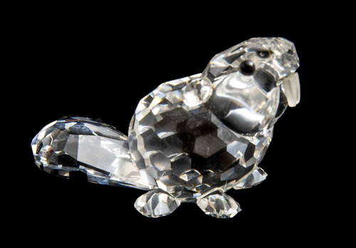 Swarovski baby beaver - swarovski, seduto
