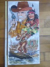 INEDITO TEX A COLORI DI MASSIMO PESCE MOLTO GRANDE 