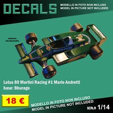 DECALS repro F1 Lotus 80