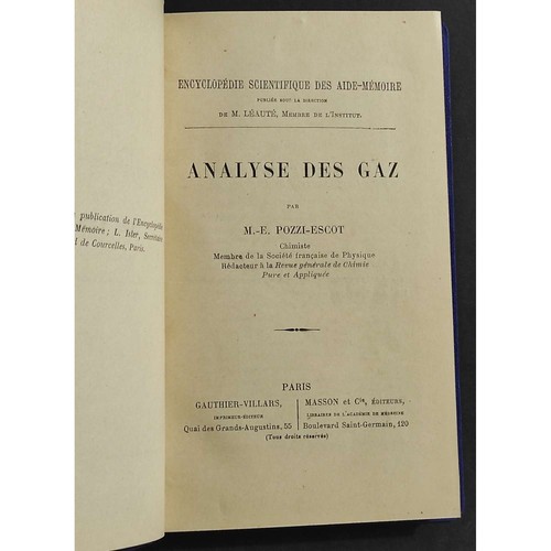 Analyse des gaz e - -,