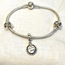 Charm Pandora Ltd Ed Disney Parks 2 Scatti Zia Amante Scivolo Lunghezza 7,75"