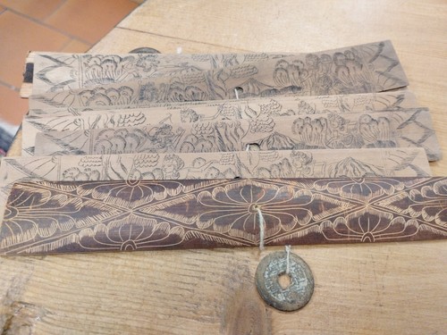 Manoscritto birmano con - manoscritto,