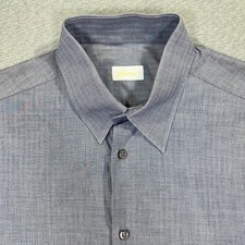 Brioni Shirt Mens L Blue Grey