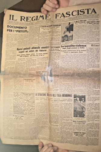 Giornale regime fascista - giornale,