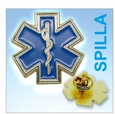 spilla smaltata croce