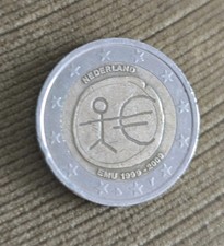 Moneta  Munteenheid 2 euro  EMU 1999 - 2009 Nederland Paesi Bassi Olanda 