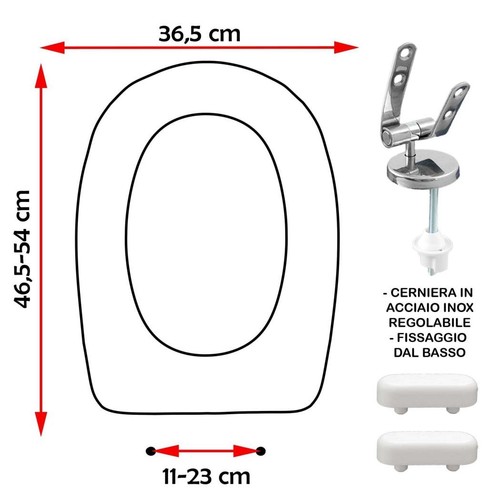 Sedile copriwater compatibile - sedile,