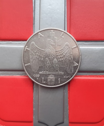 1 lira 1939 xvii - ,