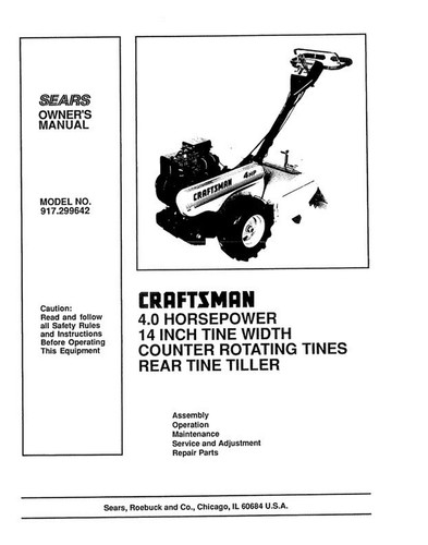 Manuale uso sears - manuale, d’uso