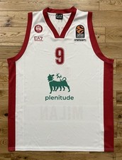 Canotta Basket Olimpia Ea7 Match Game Jersey Euroleague Milano Armani Fenerbhace