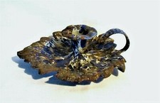 🟡ANTICO PORTA CANDELE / CANDELIERE / CANDELABRO SMALTATO 1930- 184-