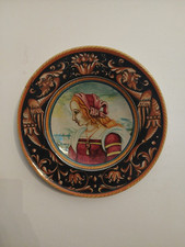 ☀️☀️☀️ Piatto Ceramica maiolica Deruta Dipinto  Mano Grande Diametro Dama Lustro