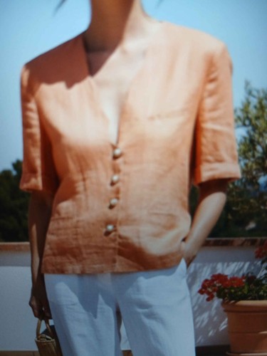 Giacca vintage tela lino - in,
