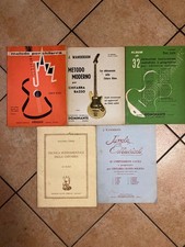 Lotto 5 metodi vintage chitarra e basso Pino Lupo, Chiesa, Bèrben Suvini ’60-’80