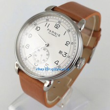 Orologio uomo automatico 42 mm PARNIS quadrante bianco marca data finestra gabbiano marino 1731 2961