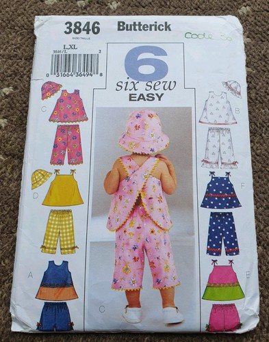 Butterick 3846 taglie 25 - taglie, 22-25