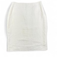 Gonna a matita Ralph Lauren collezione viola etichetta lino 10 vintage panna classica