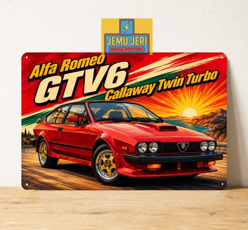 Poster alfa romeo gtv6 - alfa,