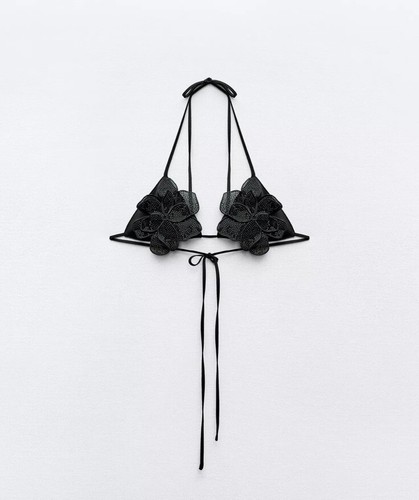 Top triangolo floreale - top,