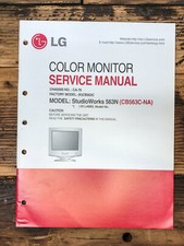 LG StudioWorks 563N Monitor Manuale di servizio *Originale*