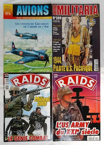 French military magazine lot - military,
