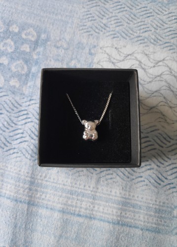 Collana con orsetto argento - collana,