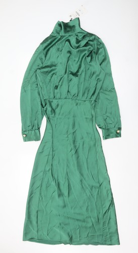 Abito donna zara verde raso - abito,