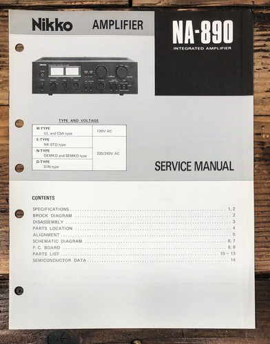 Nikko 890 amplificatore - nikko,