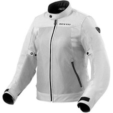 GIACCA MOTO DONNA REV'IT ECLIPSE 2 LADIES ESTIVA SILVER ARGENTO PROTEZIONI REVIT