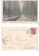 STORIA POSTALE CARTOLINA MONZA IL PARCO REALE 1899 FP