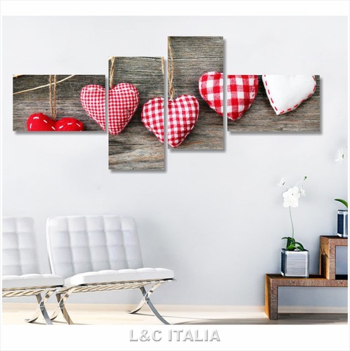 Cuori vintage shabby quadro - shabby,