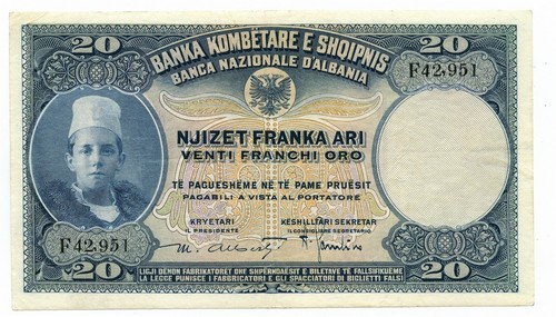 Franchi oro banca nazionale - 20,