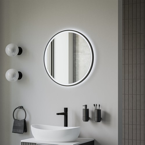 Specchio luminoso led - , rotondo