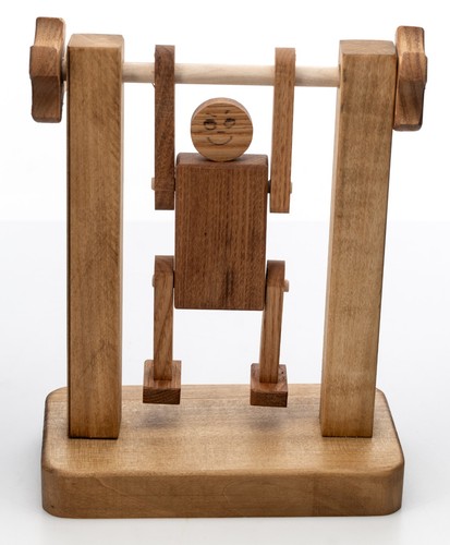 Altalena legno non - legno, verniciato
