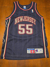 Autentica Champion #55 New Jersey Nets Jayson Williams Jersey 44