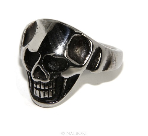 Anello teschio acciaio - teschio,