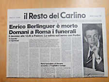 1984-IL RESTO DEL CARLINO-Morte di ENRICO BERLINGUER-9, 11, 12 e 14 giugno+
