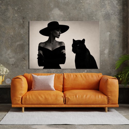 Arte femminile con - , cappello