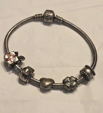 Pandora W/ 5 Charms Silver