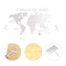  Adesivo Murale Mappamondo