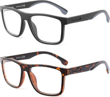 Occhiali anti Luce Blu Uomo Quadrati Riposanti Occhiali per Computer Donna Cerni