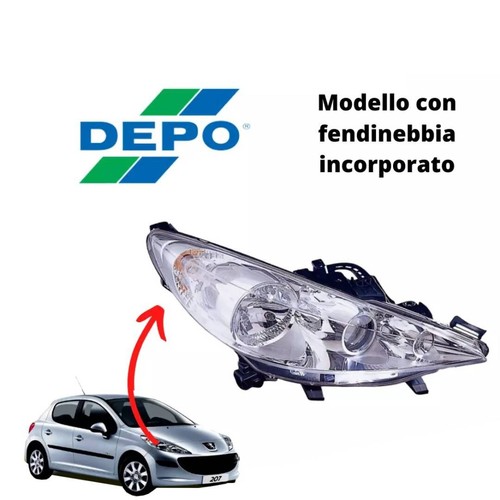Faro anteriore destro - anteriore, peugeot
