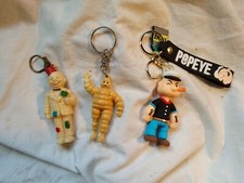 3 PORTACHIAVI : OMINO MICHELIN + BRACCIO DI FERRO ( POPEYE ) + CLOWN (?)
