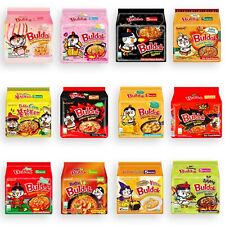 Samyang Buldak Spaghetti di Pollo Piccanti Mix Sapori Tutte le Varietà Ramen Confezione da 5